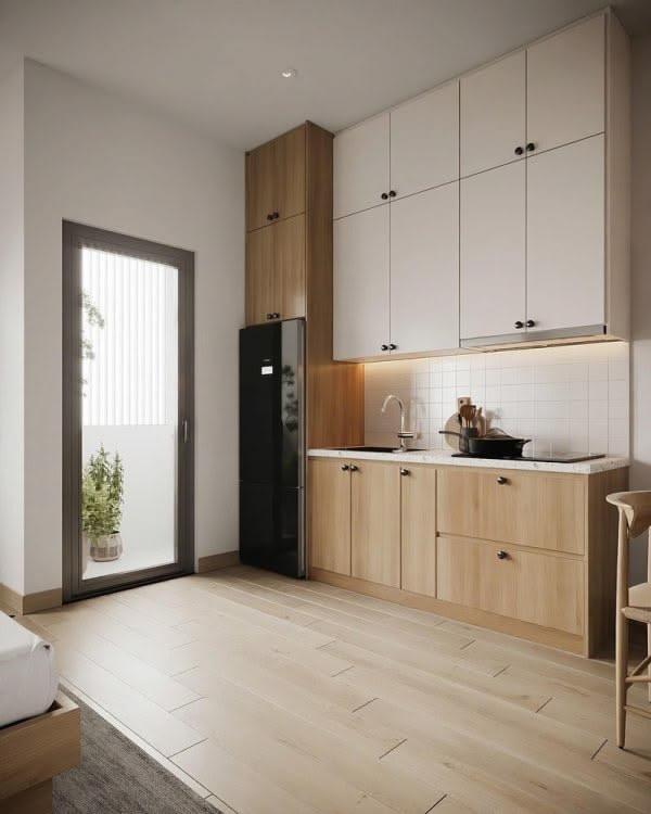 Tủ Bếp Gỗ Công Nghiệp MDF TB55
