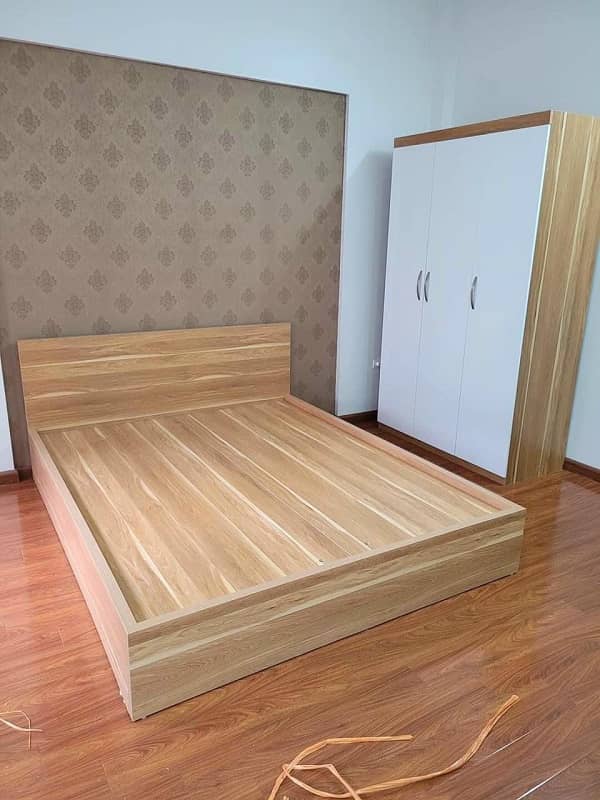 Giường Gỗ Công Nghiệp MDF 01