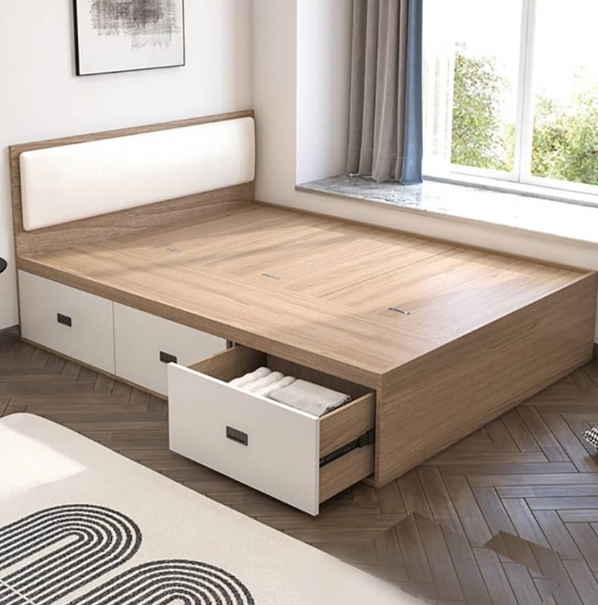 Giường Gỗ Công Nghiệp MDF