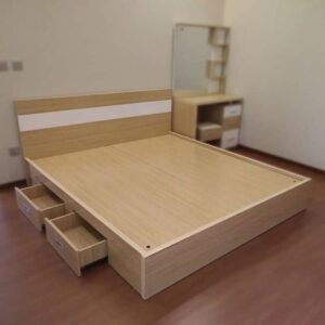 Giường Gỗ Công Nghiệp MDF 02