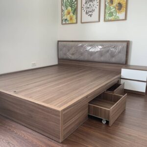 Giường Gỗ Công Nghiệp MDF 03