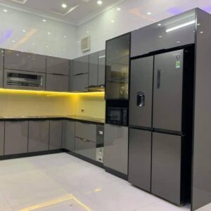 Tủ Bếp Nhôm Cánh Kính 06