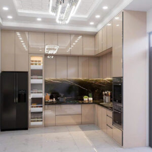 Mẫu tủ bếp nhôm cánh kính đẹp mới nhất 026